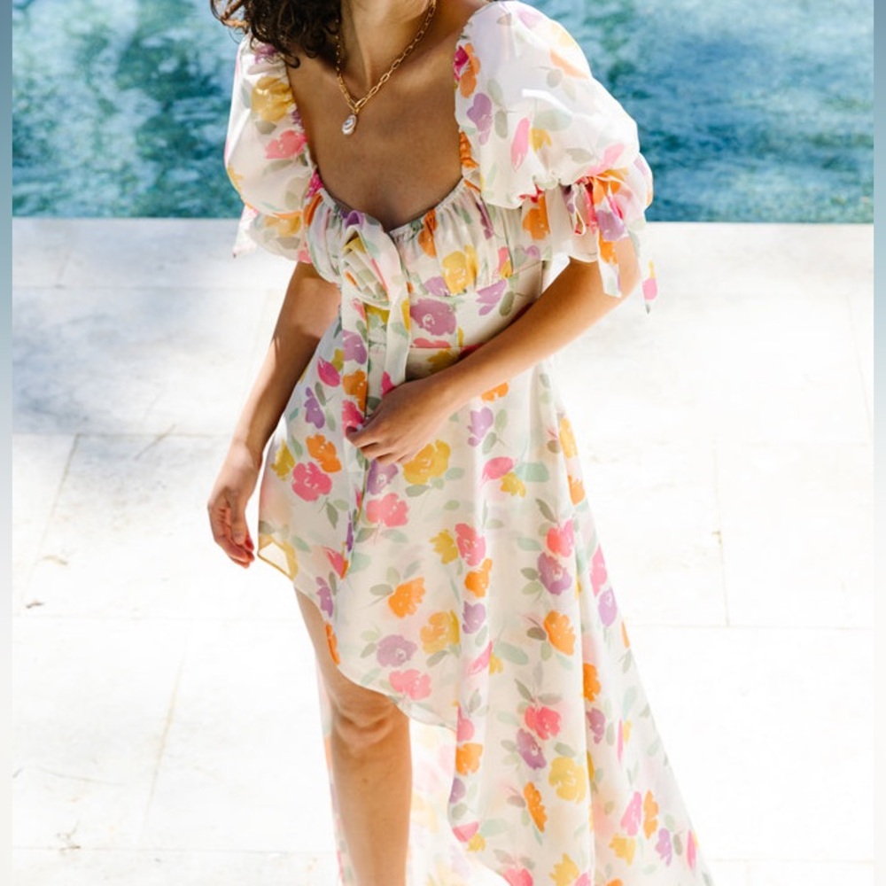 For Love and Lemons Petal Midi Dress